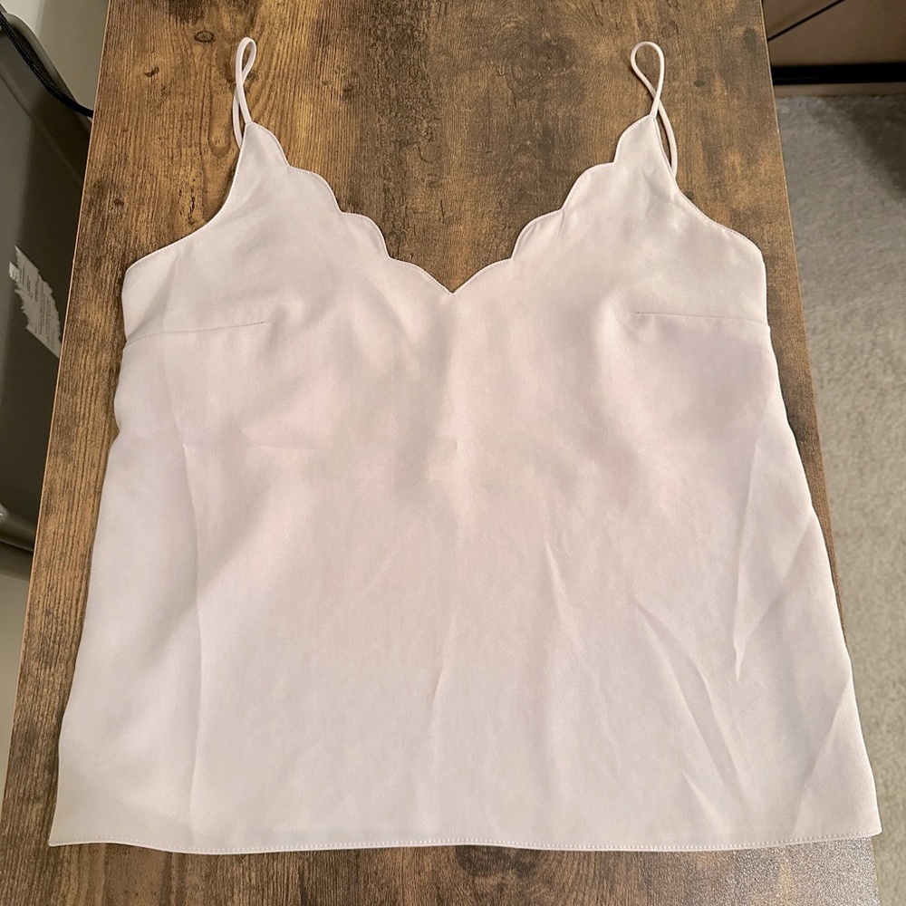 💎 2 for $8 Topshop scalloped tank top